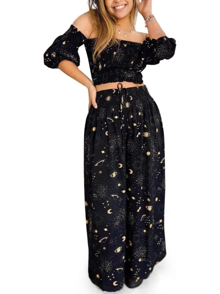Women Casual Summer 2 Piece Set Date Outfits Lounge Set Matching Travel Vacation